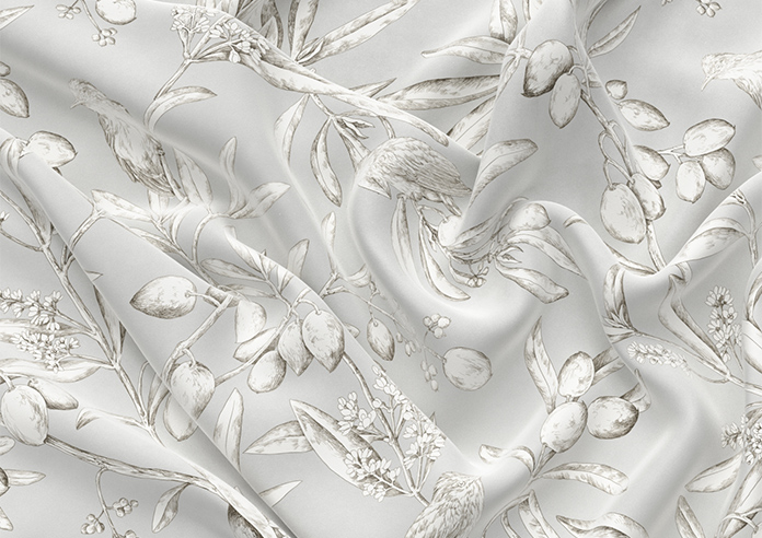 Aviary Velvet, Feather Grey - Motorised Roman Blind - Image 4
